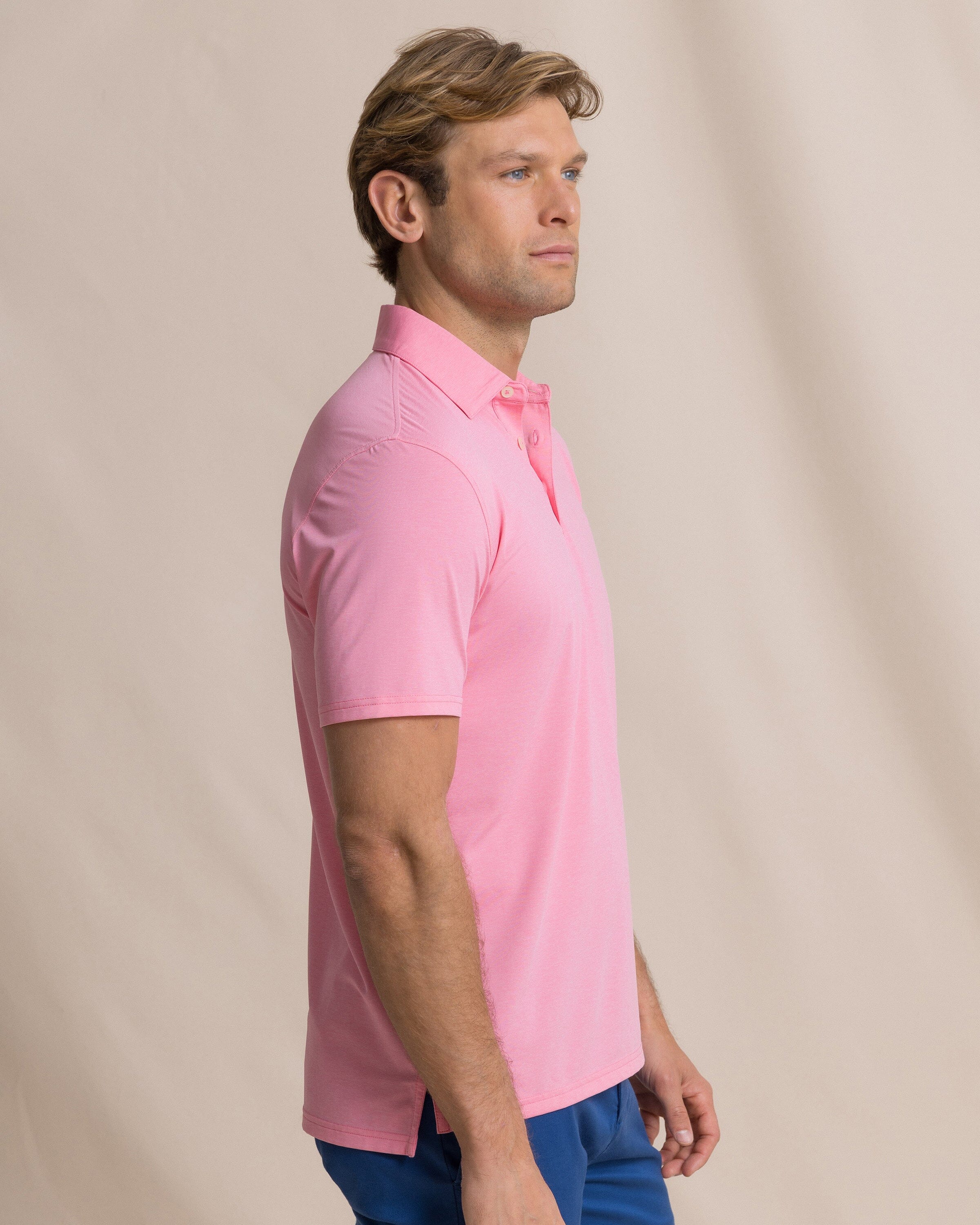 Coastal Breeze® Heather Performance Polo - Heather Sea Pink